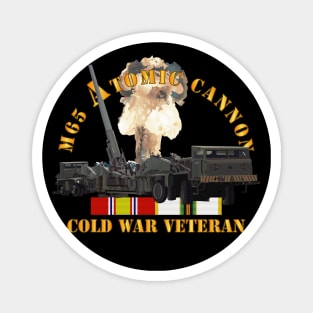 M65 Atomic Cannon - Cold War Vet w COLD SVC Magnet